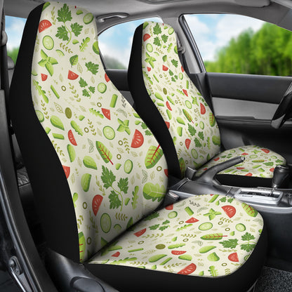 Salad Vegetable Print Design LKS302 Car Seat Covers