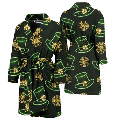 St Patricks Day Print Design LKS308 Men Bathrobe
