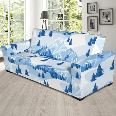 Mountain Pattern Print Design 03 Sofa Slipcover