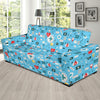 Medical Pattern Print Design 06 Sofa Slipcover