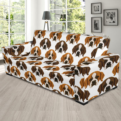 St Bernards Print Design LKS301 Sofa Slipcover