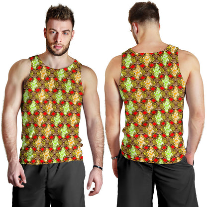 African Classic Print Pattern Men Tank Top