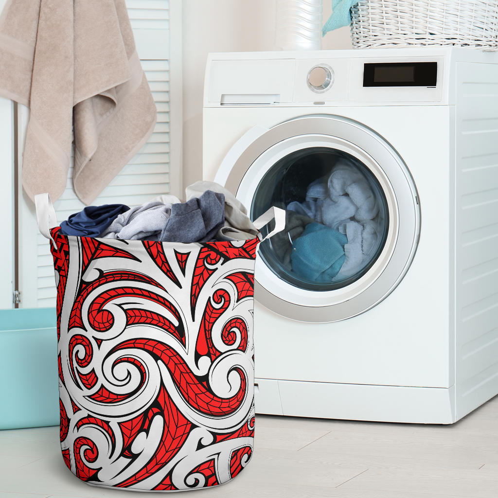 Maori Polynesian Themed Design Print Laundry Basket