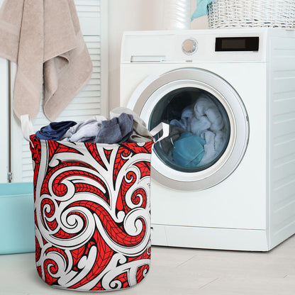Maori Polynesian Themed Design Print Laundry Basket