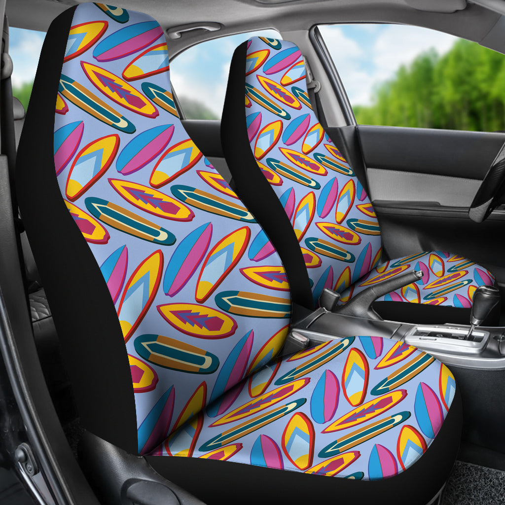 Surfboard Pattern Print Design LKS303 Car Seat Covers