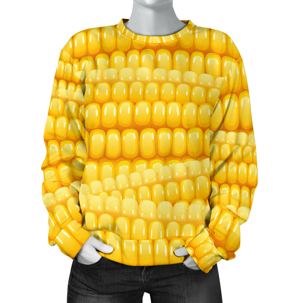 Agricultural Corn cob Pattern Women Long Sleeve Sweatshirt