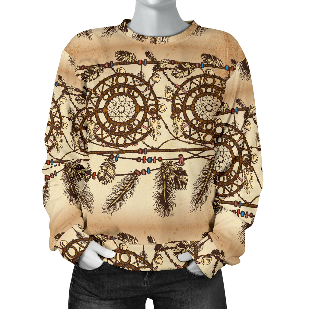Dream catcher vintage native Women Long Sleeve Sweatshirt