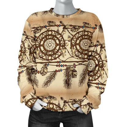 Dream catcher vintage native Women Long Sleeve Sweatshirt