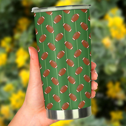 American Football on Field Themed Tumbler