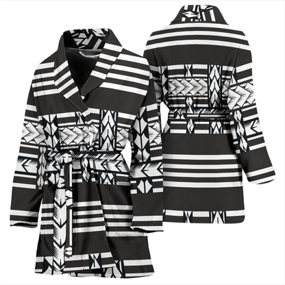 Samoan Tattoo Print Design LKS304 Women Bathrobe