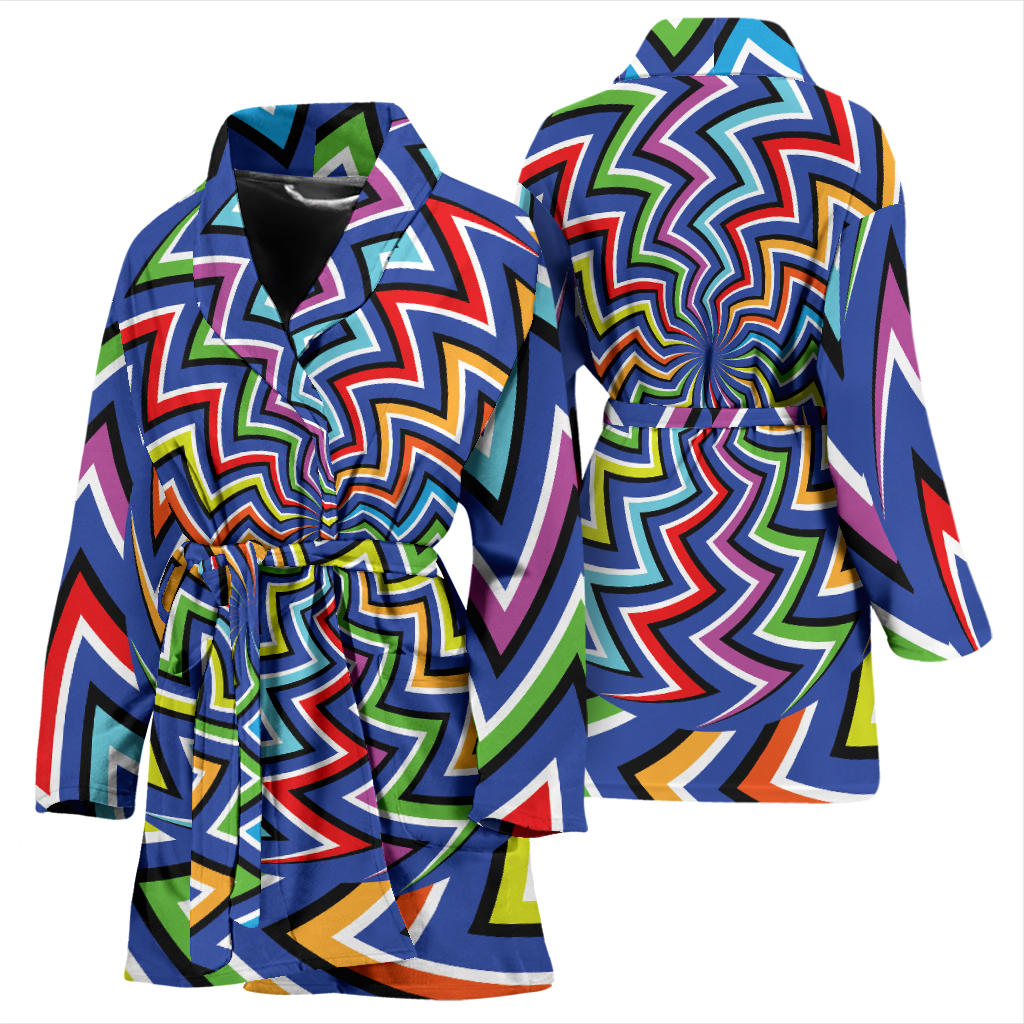 Optical illusion Pattern Print Design A02 Women Bathrobe