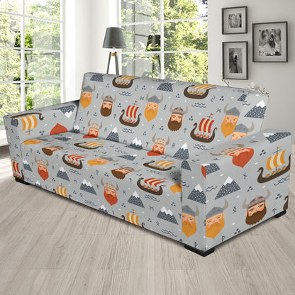 Vikings Print Design LKS307 Sofa Slipcover