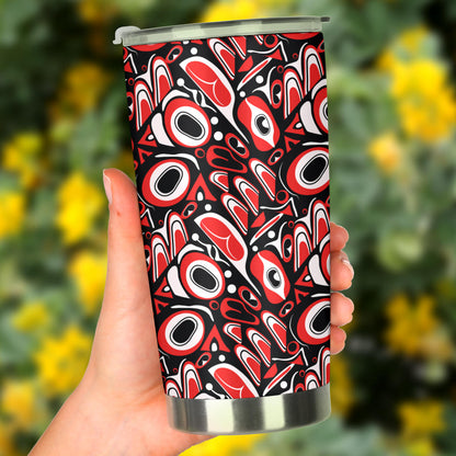 Totem Pole Texture Design Tumbler