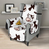 Cow Pattern Print Design 06 Armchair Cover Protector