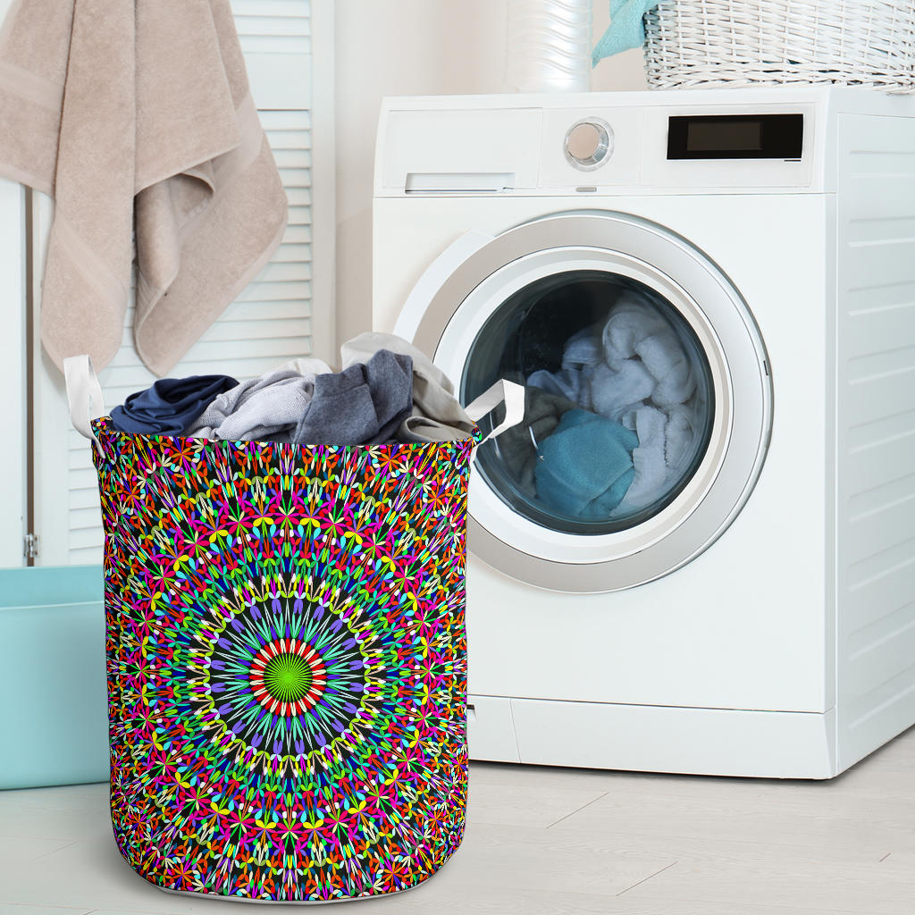 Bohemian Colorful Style Print Laundry Basket