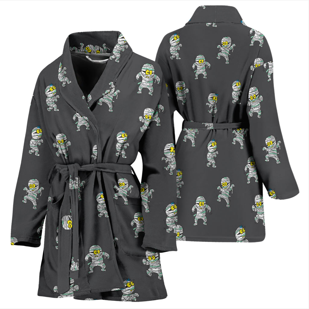 Mummy Print Design LKS305 Women Bathrobe