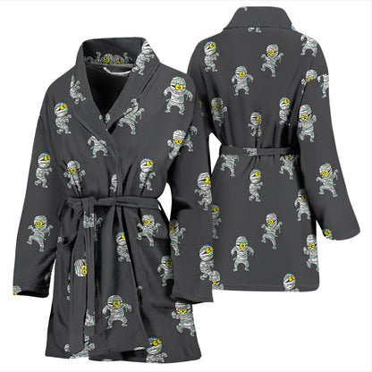 Mummy Print Design LKS305 Women Bathrobe