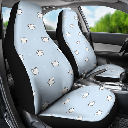 Samoyeds Print Design LKS302 Car Seat Covers