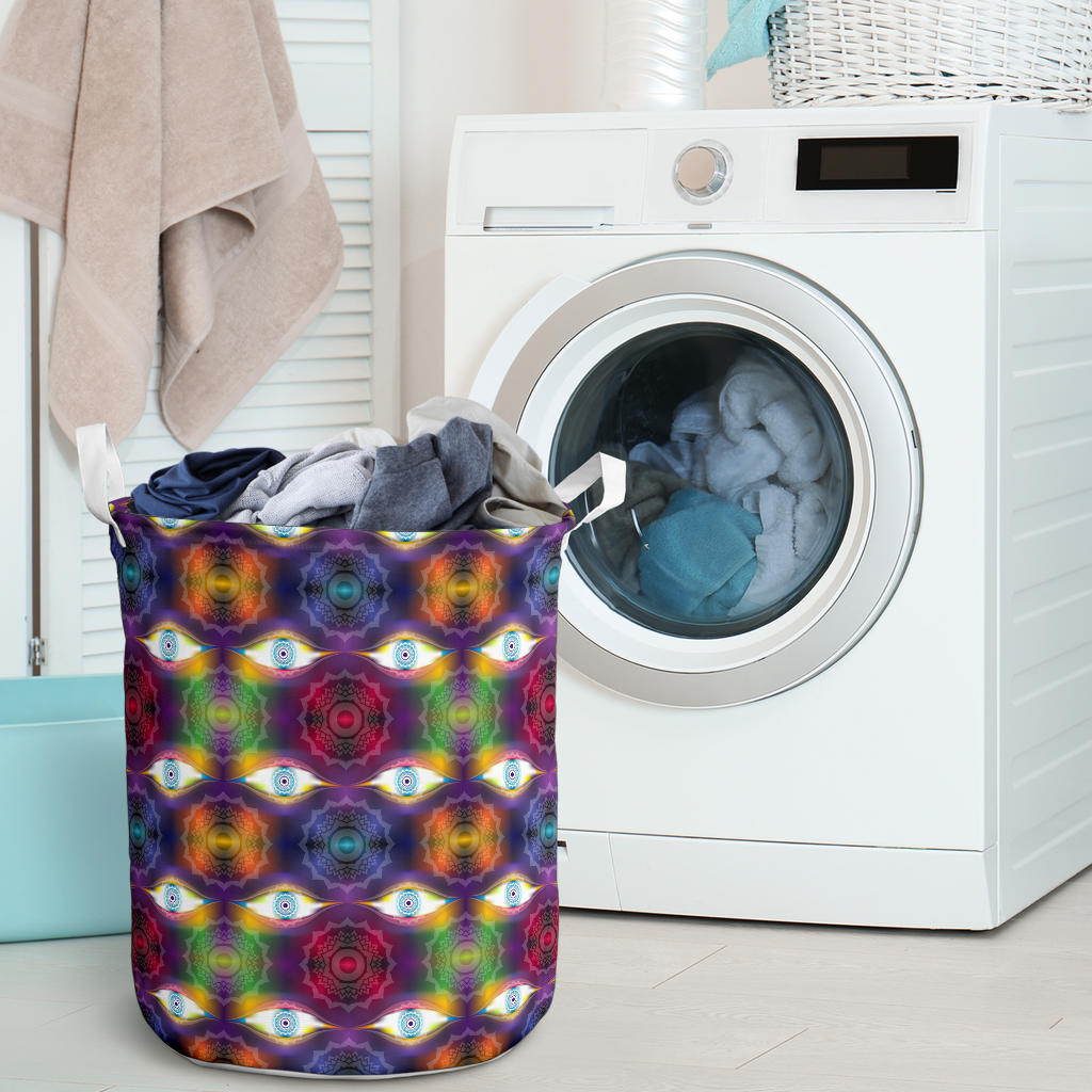 Chakra Eye Print Pattern Laundry Basket