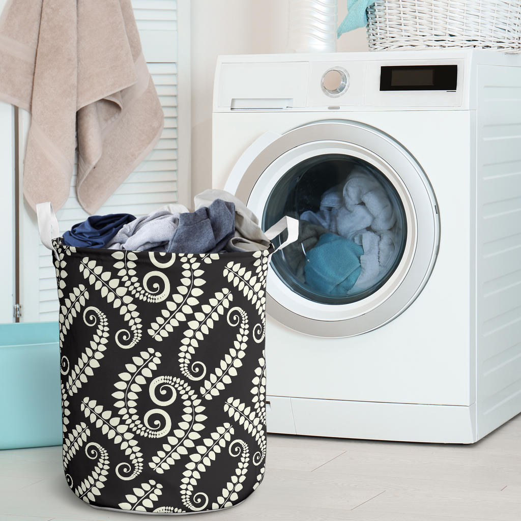 Fern Leave Print Pattern Laundry Basket