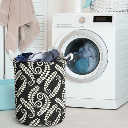 Fern Leave Print Pattern Laundry Basket