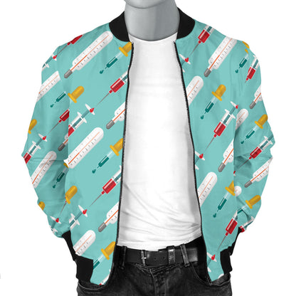 Phlebotomist Medical Print Men Bomber Jacket