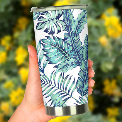 Pattern Tropical Palm Leaves Tumbler