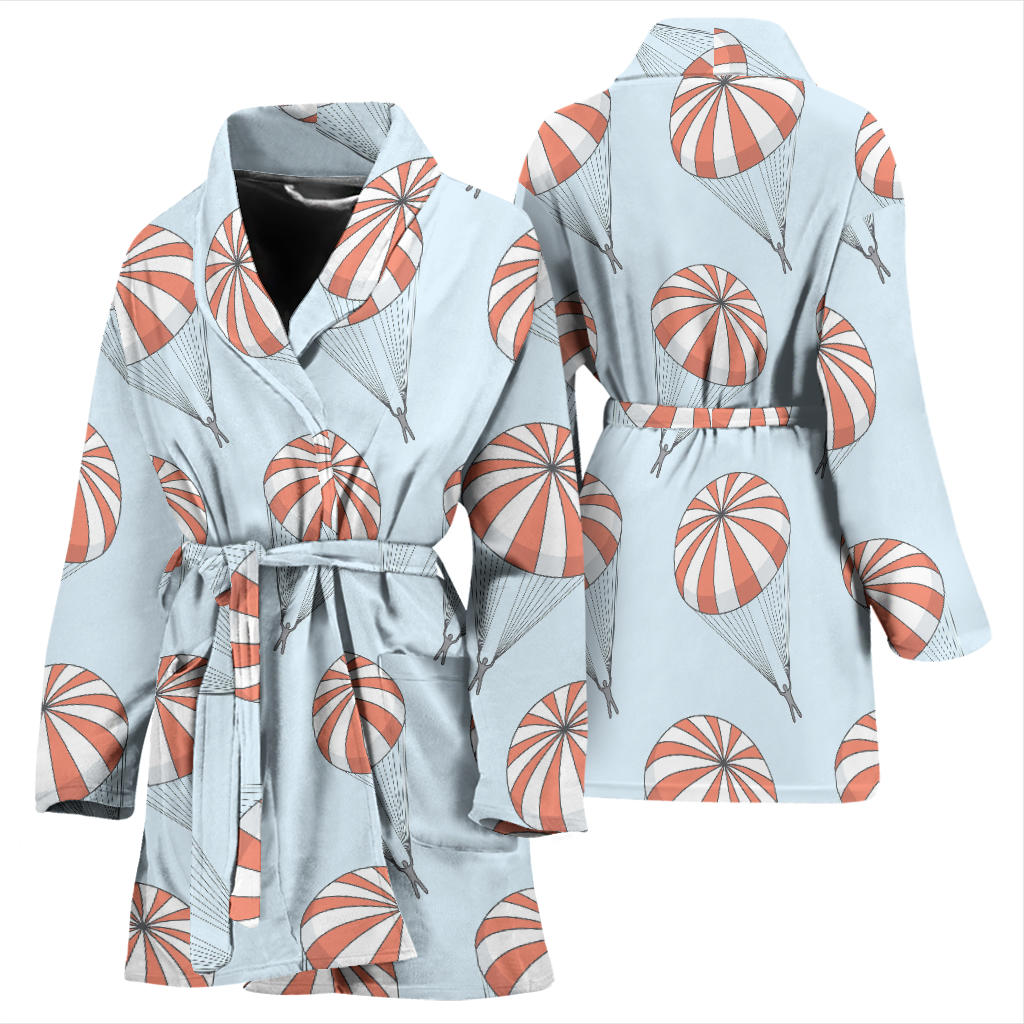 Skydiving Pattern Print Design 01 Women Bathrobe