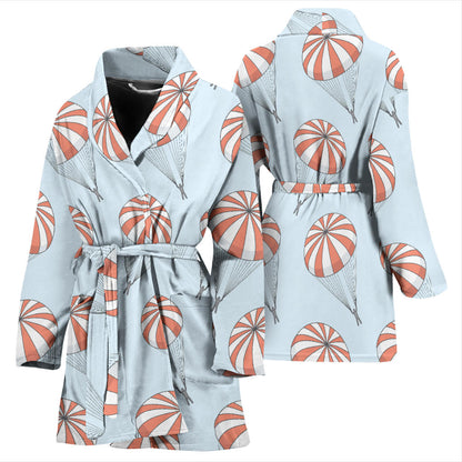 Skydiving Pattern Print Design 01 Women Bathrobe