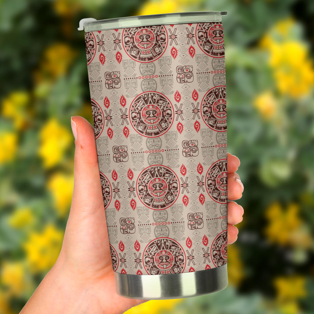 Calendar Aztec Print Pattern Tumbler