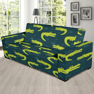 Alligator Pattern Print Design 03 Sofa Slipcover