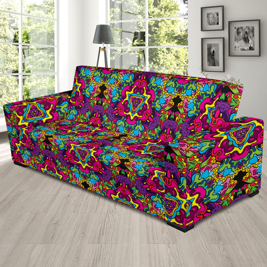 Trippy Print Design LKS303 Sofa Slipcover
