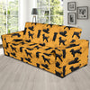 Bouviers des Flandres Pattern Print Design 01 Sofa Slipcover