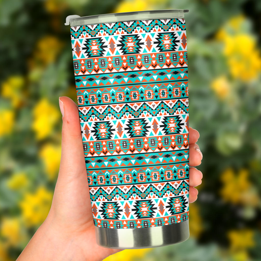 Indian Navajo Ethnic Themed Design Print Tumbler