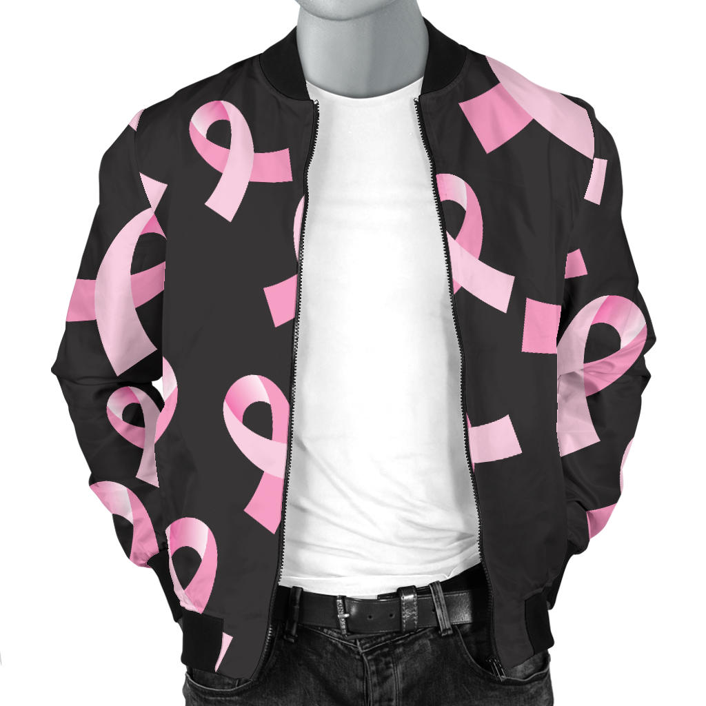 Breast Cancer Awareness Design Men Bomber Jacket
