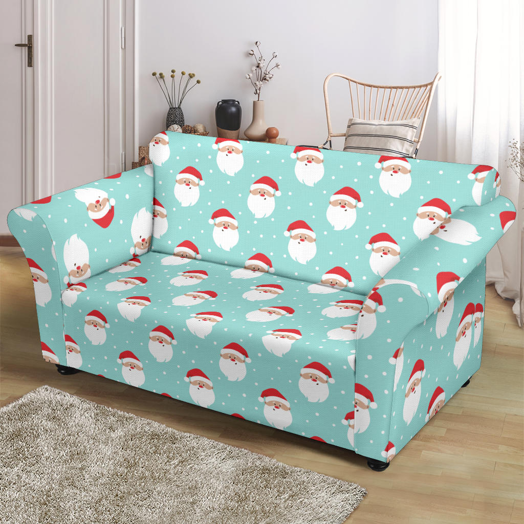 Santa Print Design LKS308 Loveseat Couch Slipcover