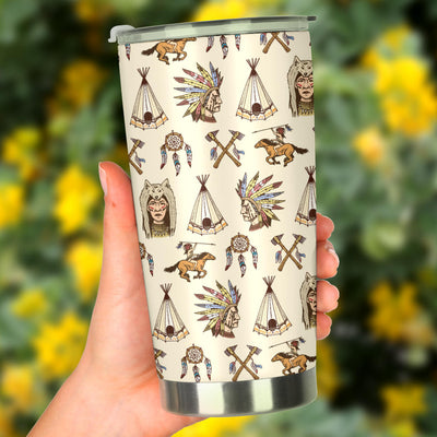 Native Indian Pattern Design Print Tumbler