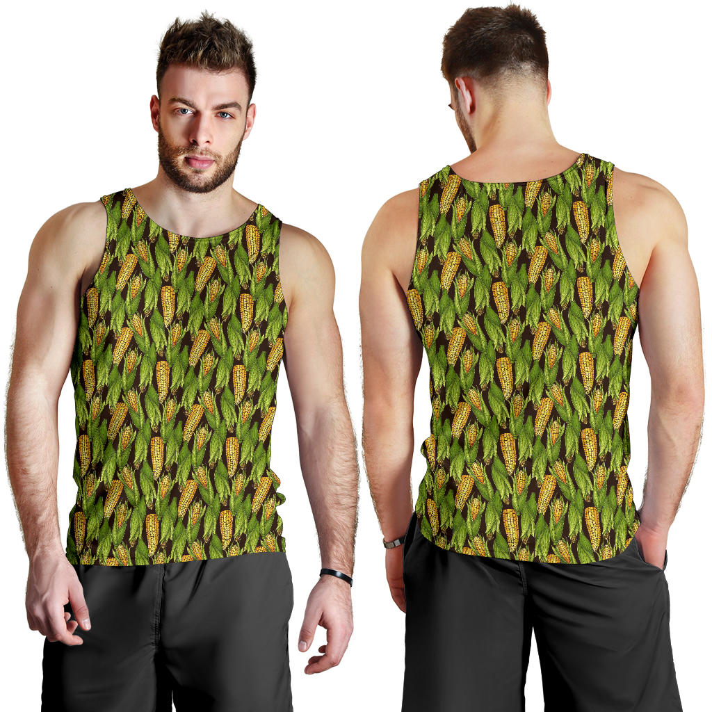 Agricultural Corn cob Print Men Tank Top