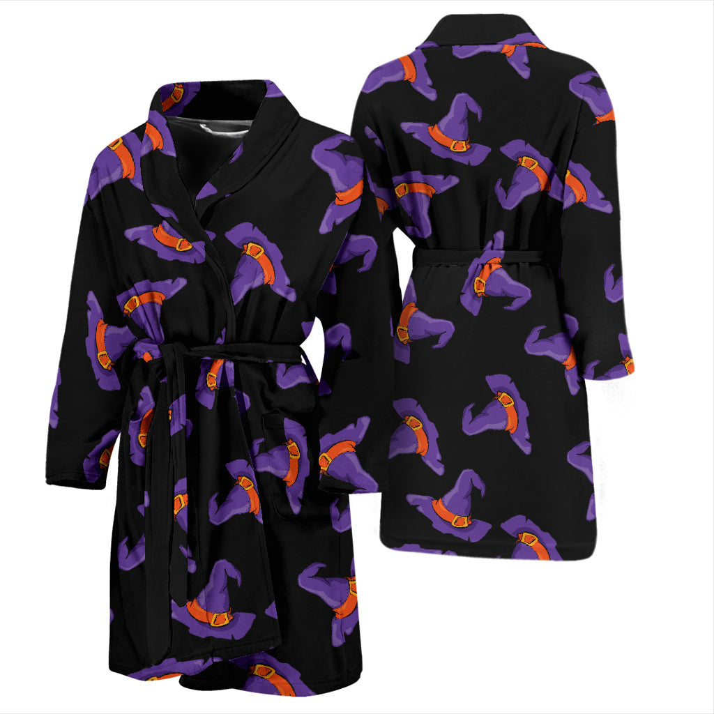 Witch Hat Print Design LKS304 Men Bathrobe