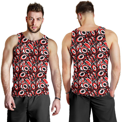 Totem Pole Texture Design Men Tank Top
