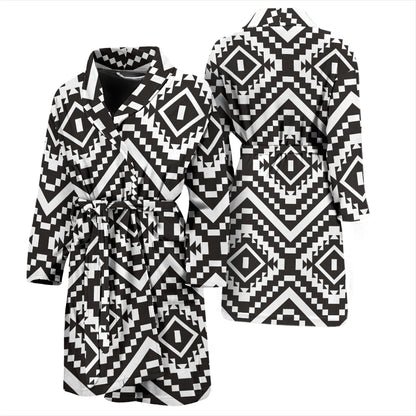 Tribal Pattern Print Design LKS303 Men Bathrobe