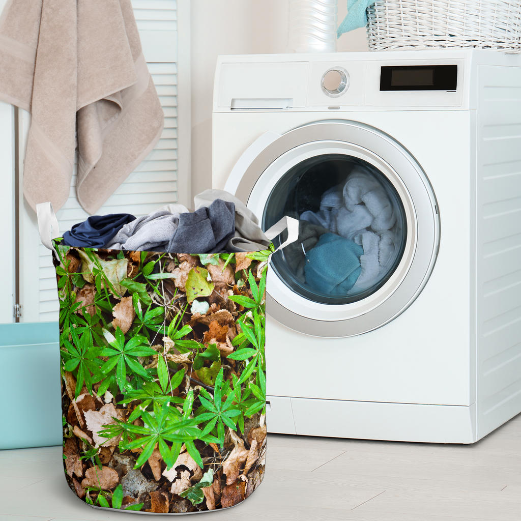 Camouflage Realistic Tree Fresh Print Laundry Basket
