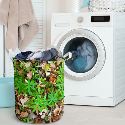 Camouflage Realistic Tree Fresh Print Laundry Basket