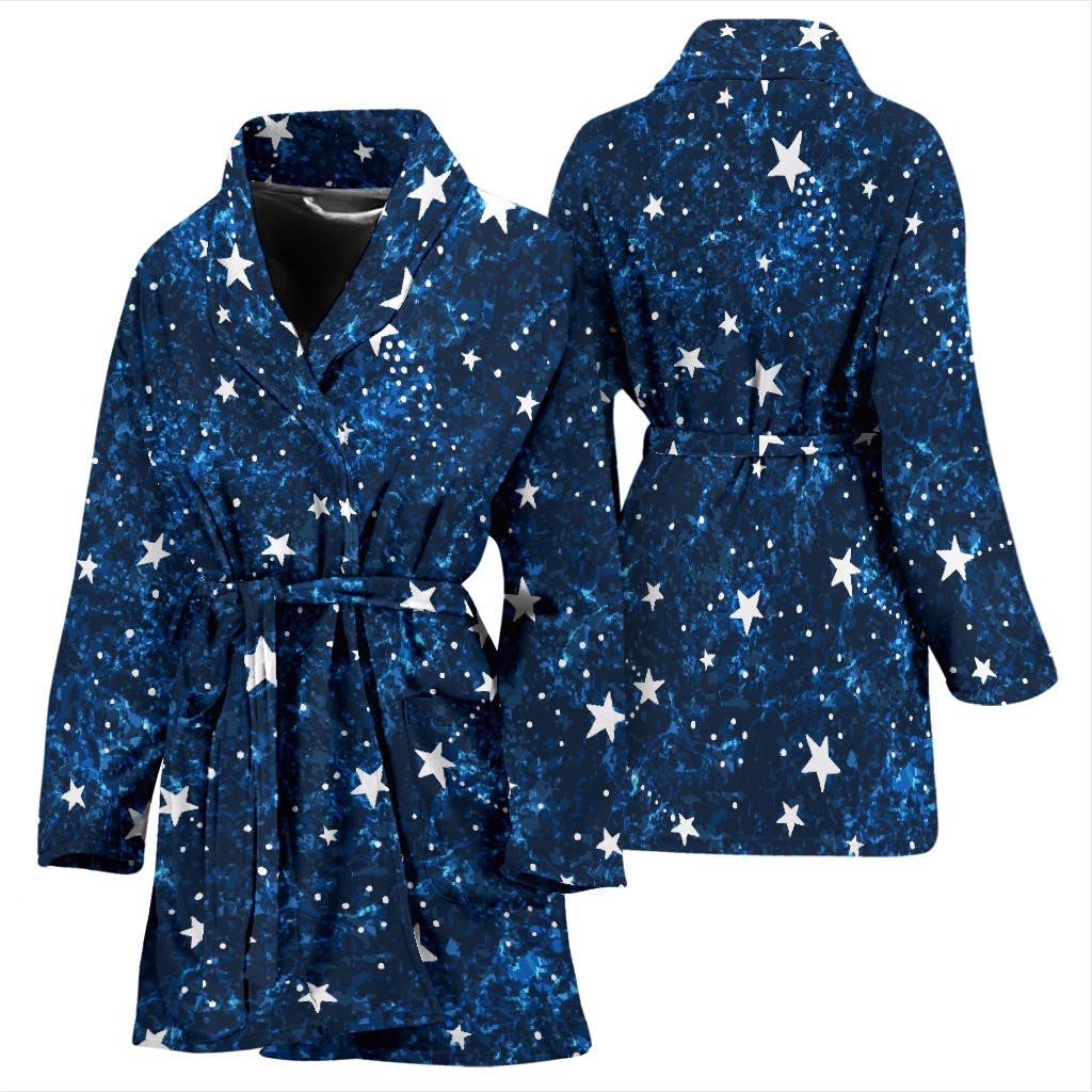 Cosmic Pattern Print Design 05 Women Bathrobe