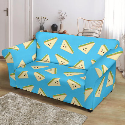 Sandwich Emoji Print Design LKS305 Loveseat Couch Slipcover