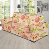 Peach Pattern Print Design A01 Sofa Slipcover