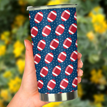 American Football Star Design Pattern Tumbler