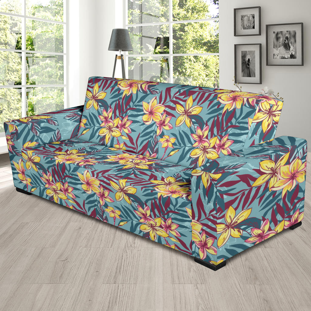 Summer Floral Print Design LKS304 Sofa Slipcover
