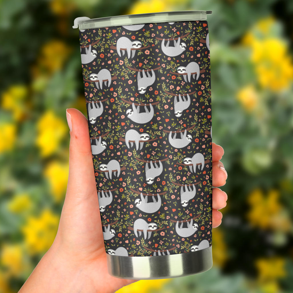 Sloth Cute Design Themed Print Tumbler