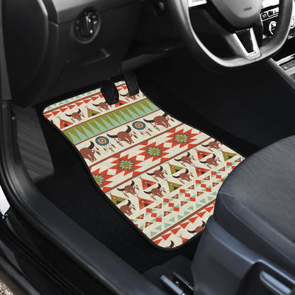 American indian Ethnic Pattern Car Floor Mats Front Back